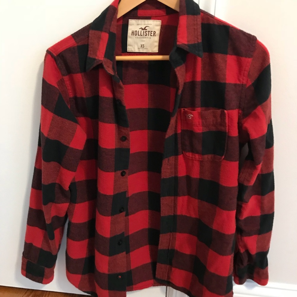 Red and black holister flannel